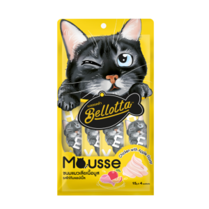 Bellotta Mousse Cat Treats, Chicken and Apple Flavor