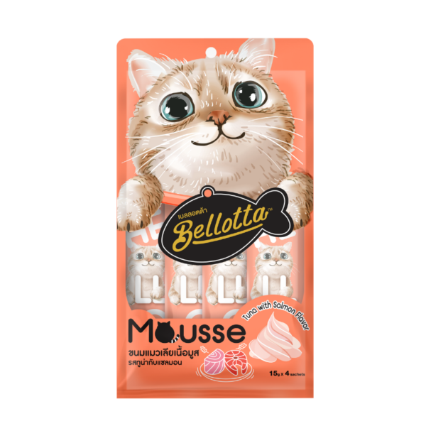 Bellotta Mousse Cat Treats, Tuna and Alaska Salmon Flavor