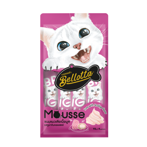 Bellotta Mousse Cat Treats, Tuna and Scallop Flavor