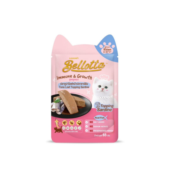 Bellotta Premium Pouch Tuna Loaf Topping Sardine