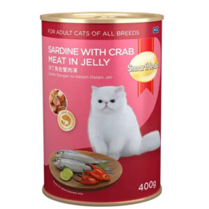 SmartHeart Cat Canned - Sardine with Crab Meat in Jelly (400g)