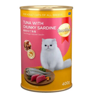 SmartHeart Cat Canned - Tuna with Chunky Sardine (400g)