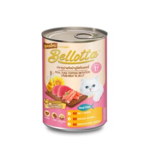 Bellotta Premium Can Real Tuna Topping Crab Meat in Jelly 400gm