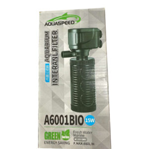 AquaSpeed A6002BIO,(15 Watt) Medium Size Internal Filter For Aquarium Fish Tank