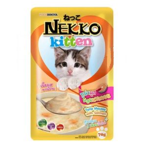 Nekko Kitten Pouch Tuna Mousse with Salmon 70gm