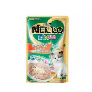 Nekko Kitten Tuna Topping Chicken Meat In Gravy