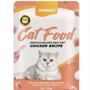 Pet Metro Pouch Wet Cat Food Chicken Recipe