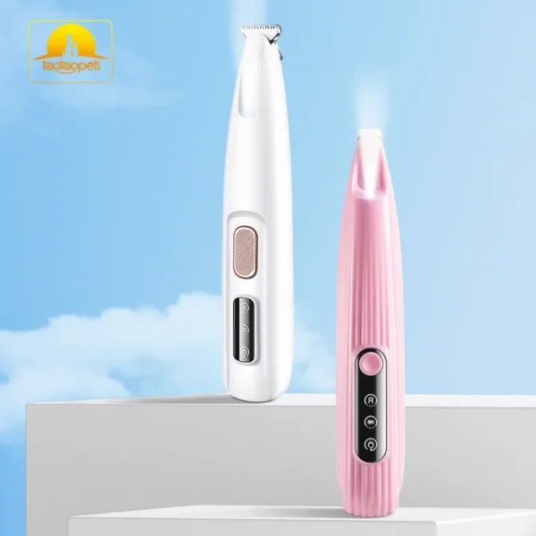 USB Electric Pet Paw Hair Grooming Clippers LED Light Small Style Cat Dog Waterproof Hair Clipper Trimmer - Image 2