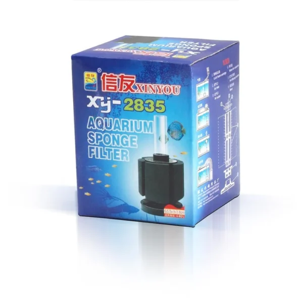 Xinyou Xy-2835 Aquarium Mini Bio Sponge Filter | Suits For Bowl And Up to 1.5 Feet Tank