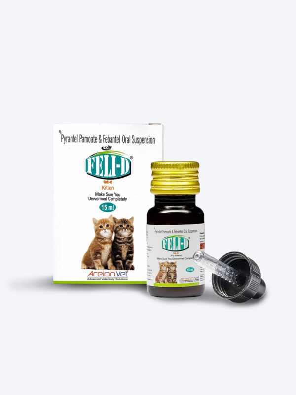 Areion Vet Feli-D Deworming Syrup 15ml for Kittens