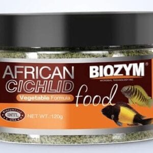 Biozym African Cichlid Vegetable Formula 120g container