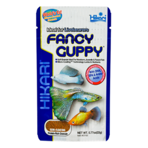 Hikari Fancy Guppy Food 22g bag for livebearer fish