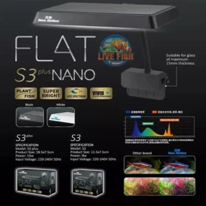 Neo-Helios S3 Plus Nano 13W Aquarium LED Light for Planted Tanks