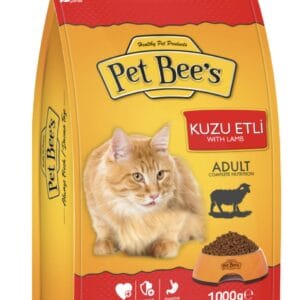 Pet Bee's Adult Cat Food Kuzu Etli With Lamb 1000g Bag