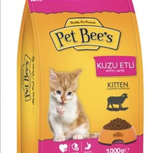 Pet Bee's Kitten Cat Food Kuzu Etli With Lamb 1000g Bag