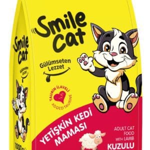 Smile Cat Adult Cat Food with Lamb 1kg Bag