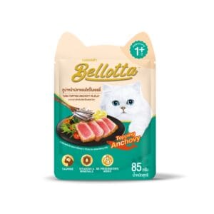Bellotta Tuna with Anchovy Topping 85g pouch for cats