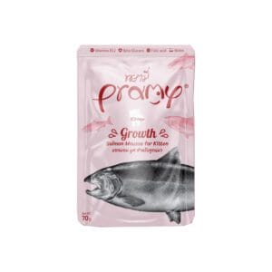 Pramy Growth Salmon Mousse for Kitten 70g pouch for healthy growth