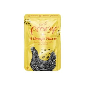 Omega Plus Chicken Topping Cheese in Jelly 70g wet cat food pouch
