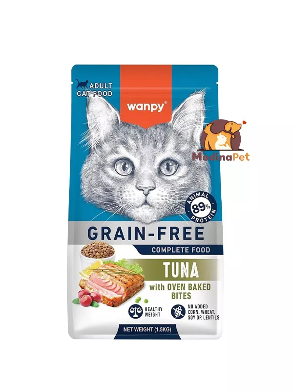 Wanpy Grain Free Adult Cat Food Tuna Recipe 1.5kg