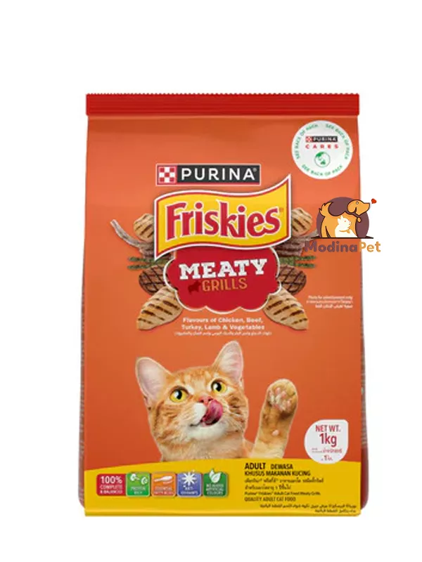 Friskies Meaty Grills Dry Cat Food 1kg