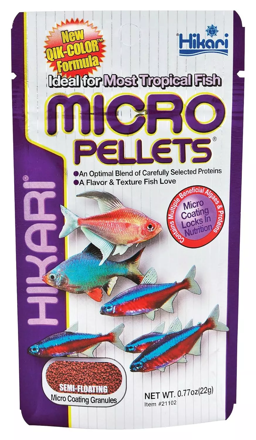 Hikari Tropical Micro Pellets 22g Fish Food for Tetra and Barbs
