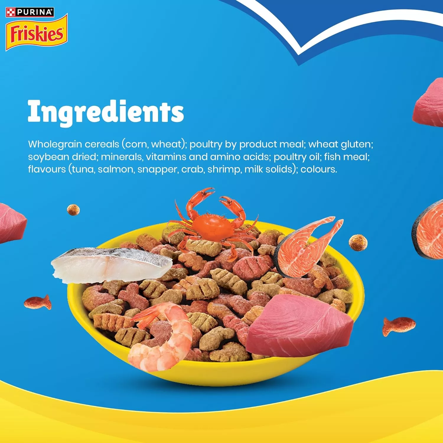 Purina Friskies Seafood Sensations Adult Dry Cat Food 2.5kg - Image 2