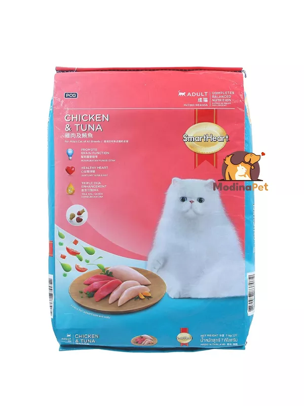 SmartHeart Adult Cat Dry Food Chicken and Tuna 7kg