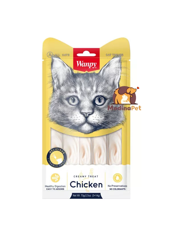 Wanpy Creamy Lickable Treat Chicken 5 pcs