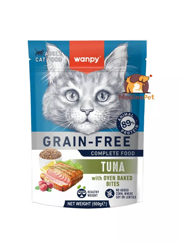 Wanpy Grain Free Adult Dry Cat Food Tuna 500gm