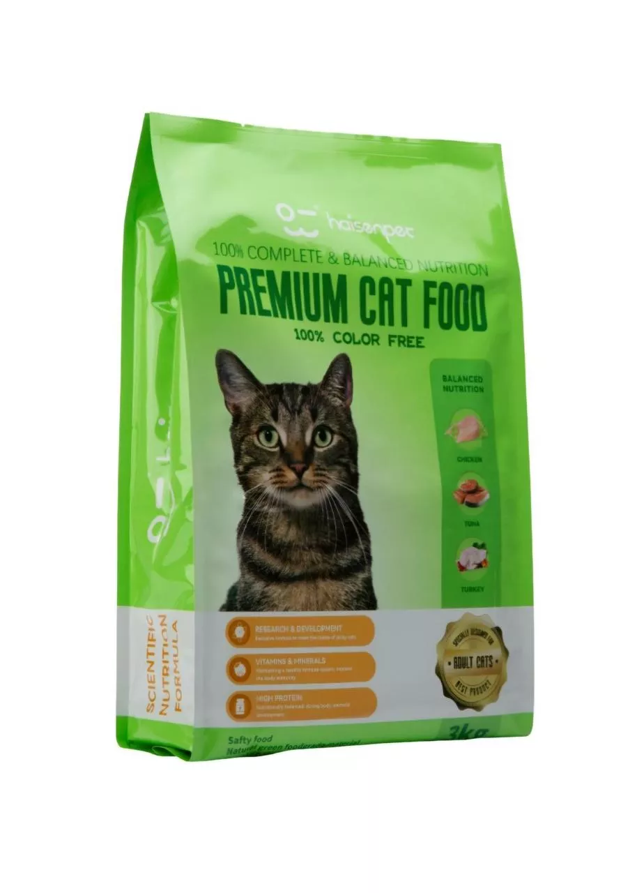 Haisenpet Premium Adult Cat Food Chicken Tuna Turkey 3kg