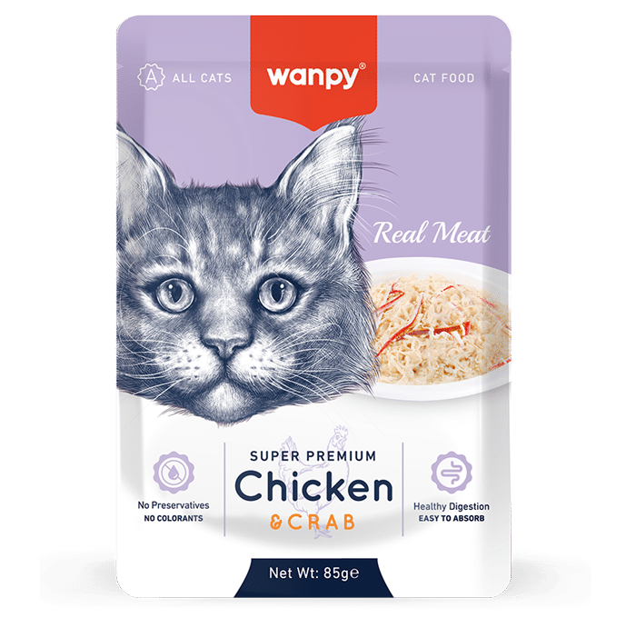 Wanpy Chicken Crab Wet Cat Food 85g