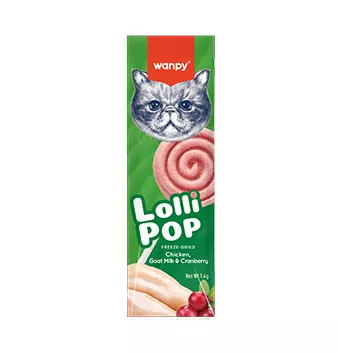 Wanpy Freeze-Dried Lollipops Cranberry Cat Treats