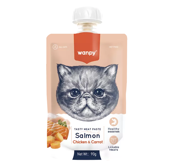Wanpy Tasty Meat Paste Salmon Chicken Carrot 90g