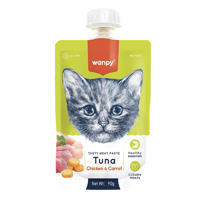 WANPY cat paste tuna chicken carrot 90g