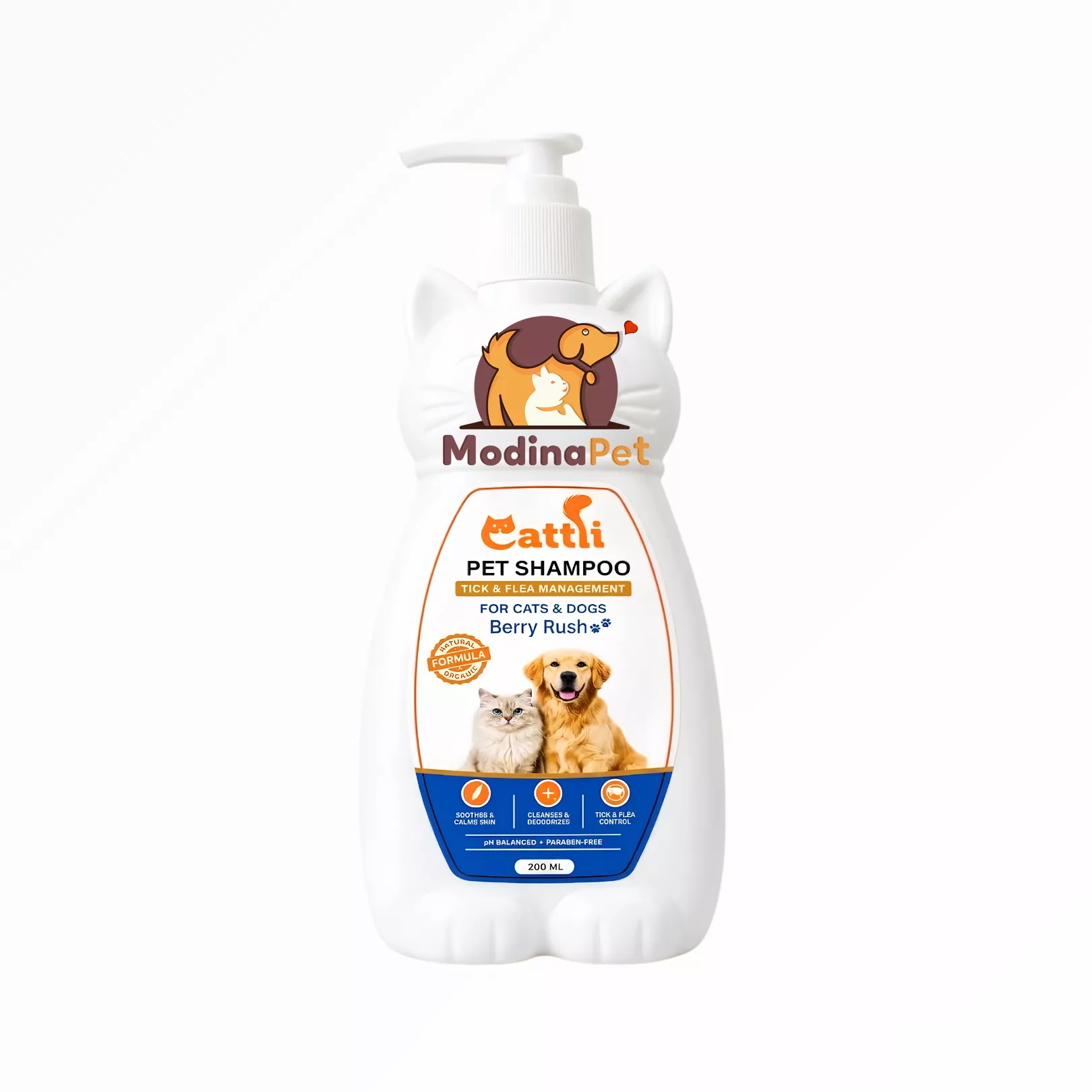 Cattli Pet Shampoo Berry Rush 200ml for Cats and Dogs