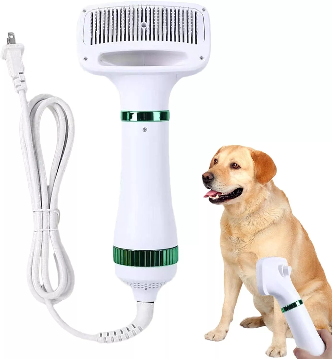 2 In 1 Needle Comb Pet Dog Dryer Hair Dryer & Comb Brush Low Noise for Cats & Dogs - Image 2