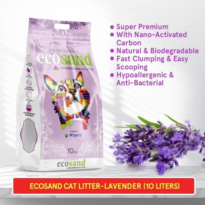 Ecosand Lavender Cat Litter 10 Liters