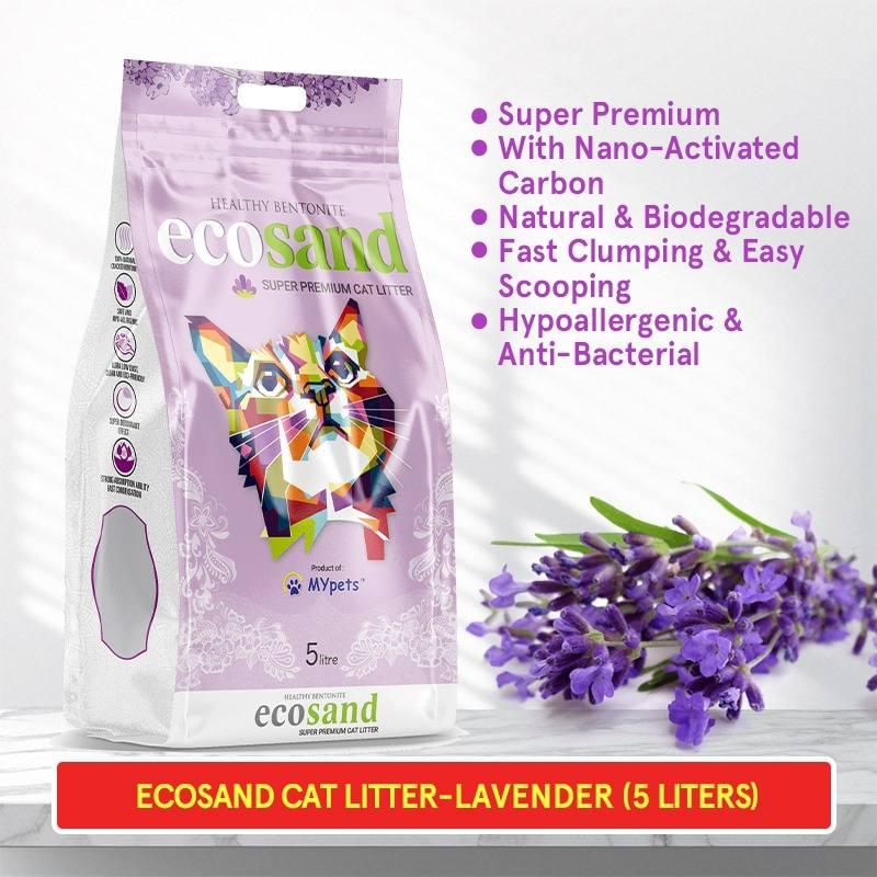 Ecosand Lavender Cat Litter 5 Liters Bag