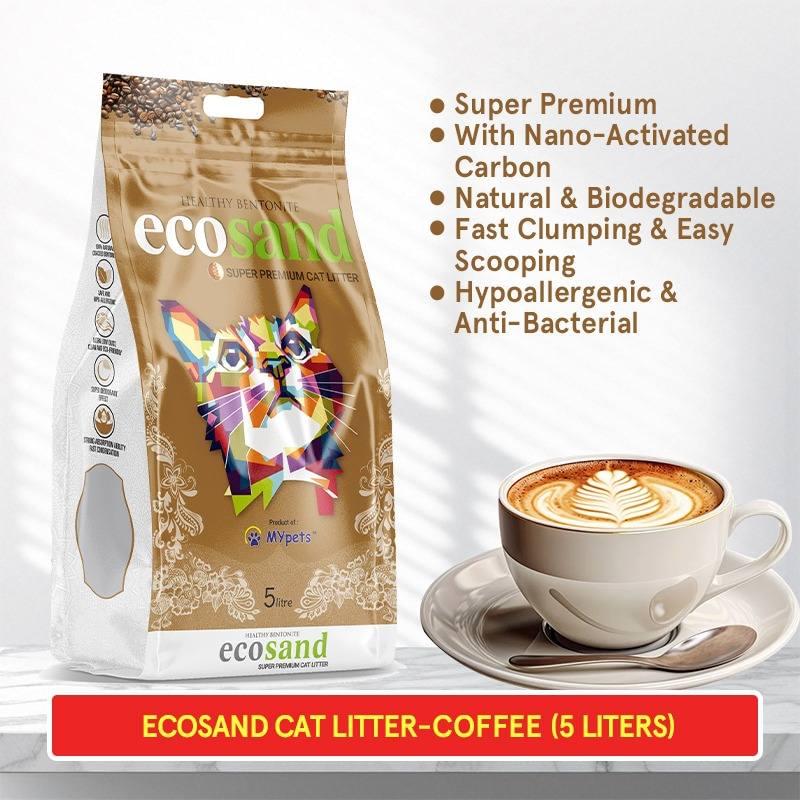Ecosand Coffee Cat Litter 5 Liters Bag