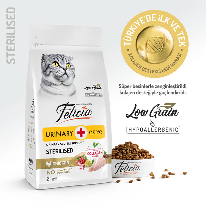 Felicia Collagen Hypoallergenic Chicken Sterilized Cat Food 2KG