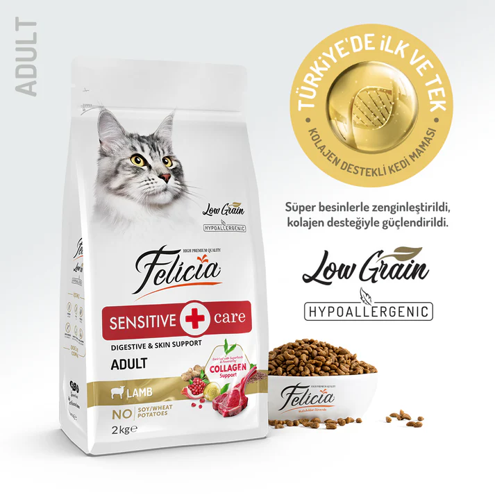 Felicia Adult Hypoallergenic Lamb Dry Cat Food 2kg