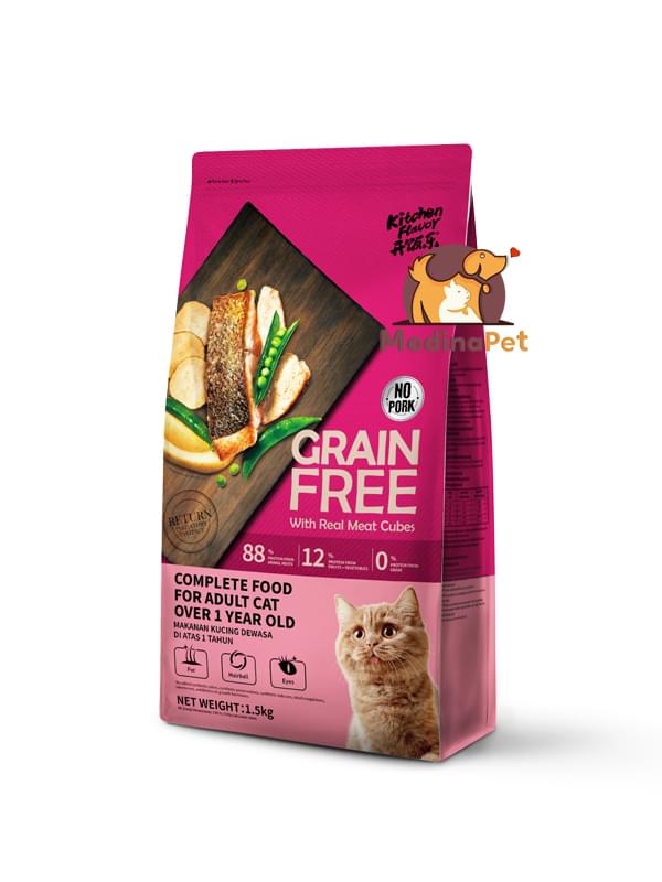 KitchenFlavor grain free adult cat food 1.5kg
