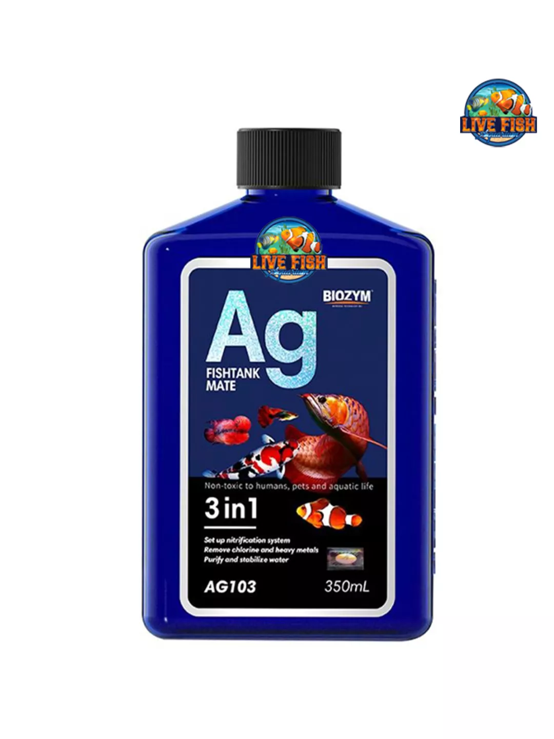 Biozym AG 3 in 1 Fish Mate 350ml aquarium water conditioner