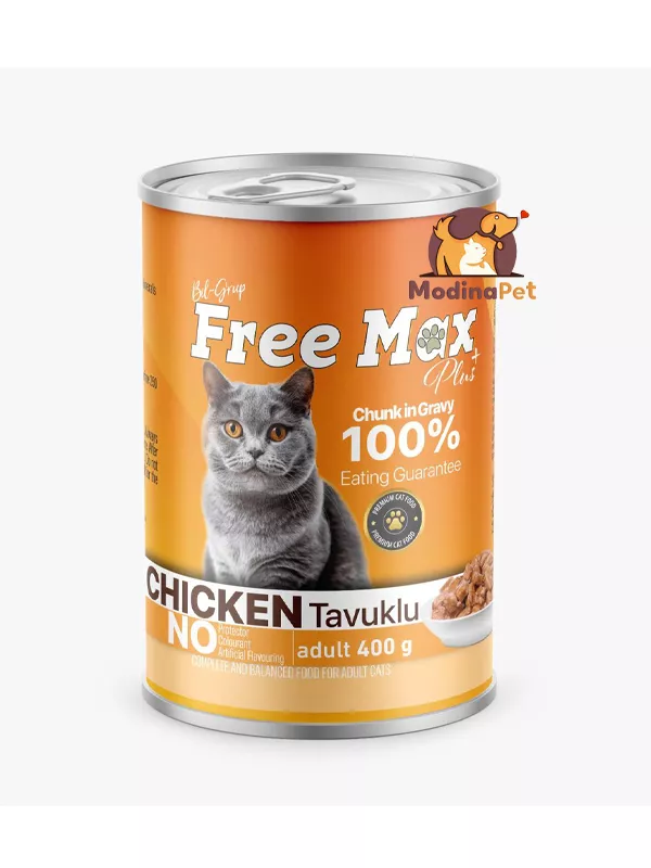 Free Max Plus Chicken Tavuklu Adult Wet Cat Food 400g