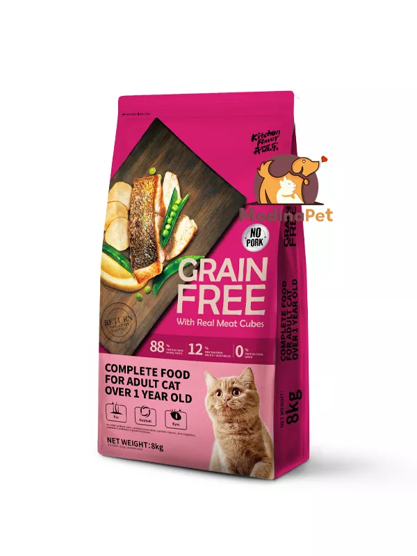 KitchenFlavor grain free adult cat food 8kg