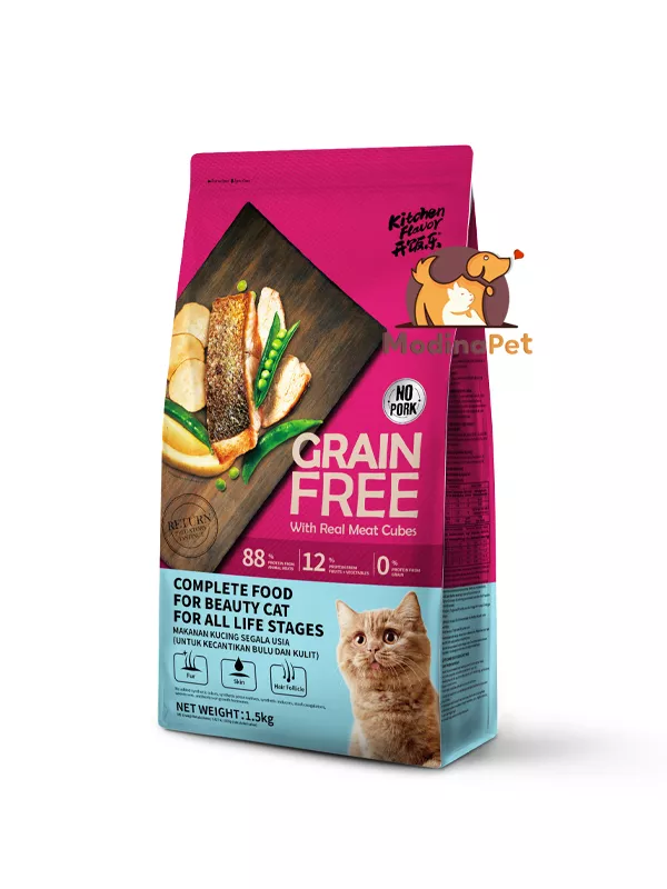 KitchenFlavor grain free beauty cat food 1.5kg