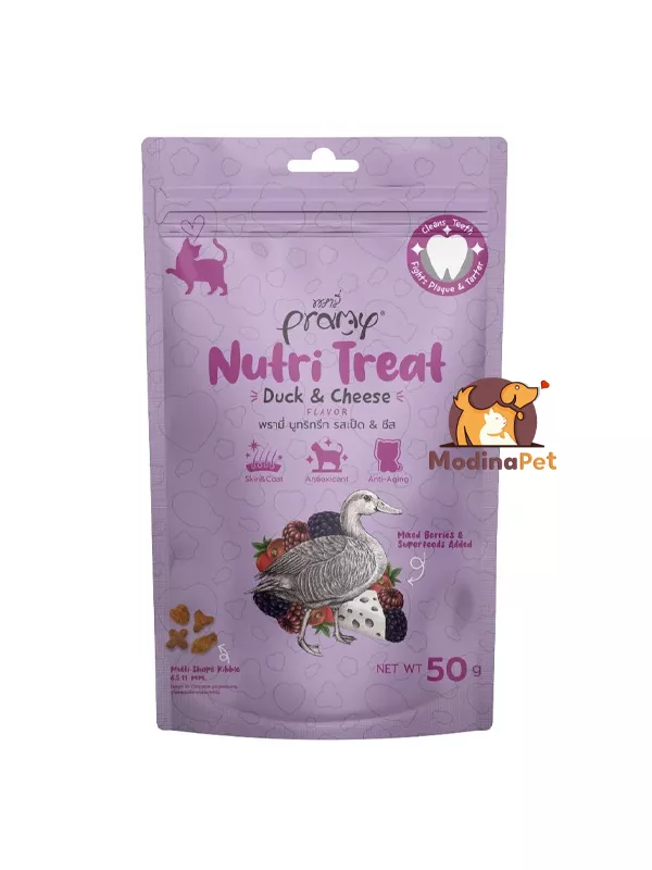 Pramy Nutri Treat Duck and Cheese Flavor 50g cat treat
