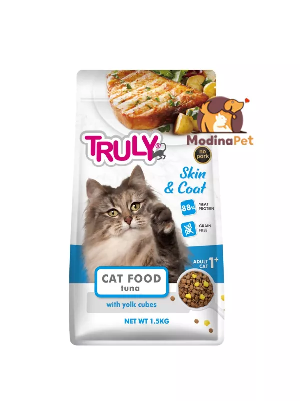 Truly Grain Free Skin & Coat Dry Cat Food Tuna 1.5kg