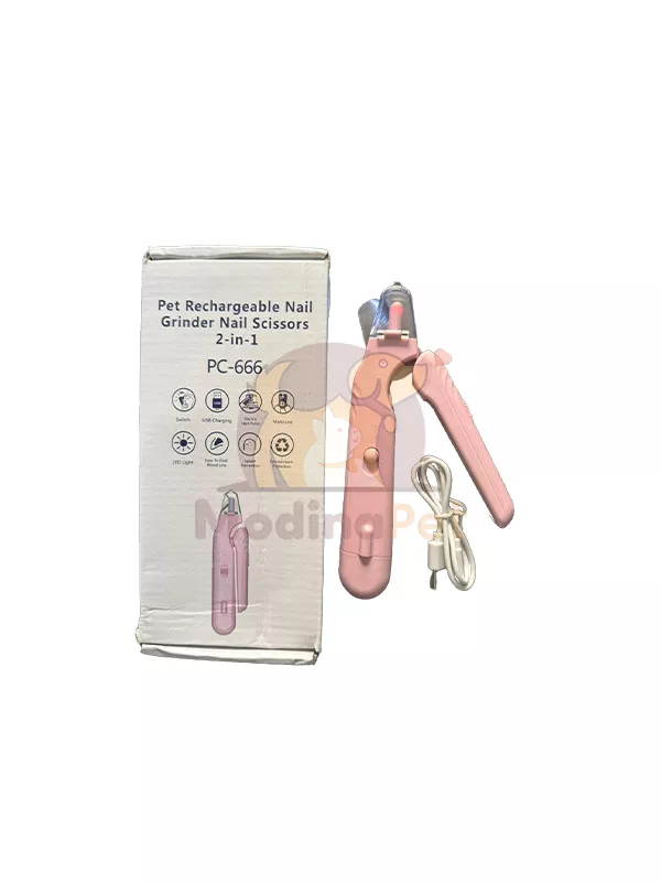 pet LED nail clipper Type-C rechargeable for cats and dogs